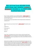 EES 120 Final REVIEW EXAM QUESTIONS AND VERIFIED CORRECT ANSWERS GRADED A&plus; -LATEST 2026-2027- 100- GUARANTEED PASS&period;docx&NewLine;&NewLine;