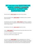 ATF interview prep EXAM QUESTIONS AND VERIFIED CORRECT ANSWERS GRADED A&plus; -LATEST 2026-2027- 100- GUARANTEED PASS&period;docx&NewLine;&NewLine;