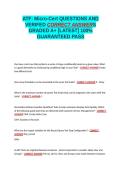ATF Micro-Cert EXAM QUESTIONS AND VERIFIED CORRECT ANSWERS GRADED A&plus; -LATEST 2026-2027- 100- GUARANTEED PASS&period;docx&NewLine;&NewLine;
