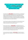 ATF-ATF Interview QUESTIONS AND VERIFIED CORRECT ANSWERS GRADED A&plus; -LATEST 2026-2027- 100- GUARANTEED PASS&period;docx&NewLine;&NewLine;