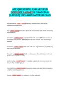ATF EXAM QUESTIONS AND VERIFIED CORRECT ANSWERS GRADED A&plus; -LATEST 2026-2027- 100- GUARANTEED PASS&period;docx&NewLine;&NewLine;