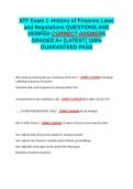 ATF Exam 1 -History of Firearms Laws and Regulations EXAM QUESTIONS AND VERIFIED CORRECT ANSWERS GRADED A&plus; -LATEST 2026-2027- 100- GUARANTEED PASS&period;docx&NewLine;&NewLine;