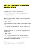PRSA APR FINAL PAPER 2026 ANSWERS BUNDLED REVIEW&period;