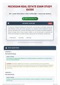 Michigan Real Estate Exam Study Guide 100&plus; &lpar;Latest 2026 Edition&rpar; 100&percnt; Verified Q&A &plus; Answer Key Solutions
