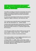 New Jersey Notary Public Exam Questions and Answers Study Guide