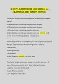 Ohio PTA Jurisprudence Questions and Answers Study Guide
