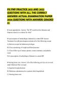 PSI&lowbar;FNP&lowbar;PRACTICE&lowbar;2021&lowbar;AND&lowbar;2022&lowbar;QUESTIONS&lowbar;WITH&lowbar;ALL&lowbar;THE&lowbar;CORRECT&lowbar;ANSWERS&period;