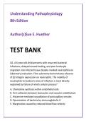Understanding Pathophysiology 8th Edition by Sue E&period; Huether &ndash; Advanced Pathology Exam Prep Test Bank &vert; Clinical MCQs&comma; Higher-Order Reasoning&comma; Integrated Rationales&comma; NCLEX & USMLE-Style Practice Questions