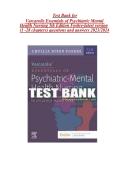 Test Bank for Varcarolis Essentials of Psychiatric Mental Health Nursing 5th Edition Fosbre Chapters 1&ndash;28