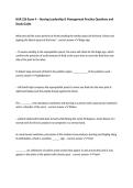 NUR 226 Exam 4 &ndash; Nursing Leadership & Management Practice Questions and Study Guide