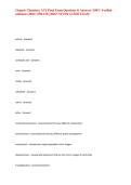 Organic Chemistry ACS Final Exam Questions & Answers &vert; 100&percnt; Verified solutions &lpar;2026&rpar; UPDATE &vert;2026&excl;&excl; STUDY GUIDE EXAM&NewLine;