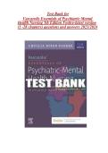 Test Bank for Varcarolis Essentials of Psychiatric Mental Health Nursing 5th Edition Fosbre Chapters 1&ndash;28