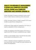 QUALYS&lowbar;VULNERABILITY&lowbar;MANAGEMENT&lowbar;V1&lowbar;EXAM&lowbar;2023&lowbar;COMPLETE&lowbar;SOLUTION&lowbar;ACTUAL&period;
