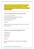 Onsite Wastewater System Installer Licensing &NewLine;Exam Prep &vert; Questions And Answers With &NewLine;Verified Rationales &vert; 2026&sol;27 Qs & Ans &vert; Digital &NewLine;Pdf Download