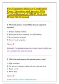 Port Equipment Operator Certification &NewLine;Exam &vert; Questions And Answers With &NewLine;Verified Rationales &vert; 2026&sol;27 Qs & Ans  &NewLine;Digital Pdf Download