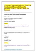 Stormwater Inspector Certification Exam Prep &NewLine;Questions And Answers With Verified &NewLine;Rationales &vert; 2026&sol;27 Qs & Ans &vert; Digital Pdf &NewLine;Download