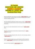 DA Sample EXAM QUESTIONS AND VERIFIED CORRECT ANSWERS GRADED A&plus; -LATEST 2026-2027- 100- GUARANTEED PASS&period;docx&NewLine;&NewLine;