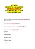 YYZ AVOP EXAM QUESTIONS AND VERIFIED CORRECT ANSWERS GRADED A&plus; -LATEST 2026-2027- 100- GUARANTEED PASS&period;docx&NewLine;&NewLine;