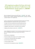 ATI comprehensive predictor Exit Exam with Actual &NewLine;Complete Questions and Correct Verified Answer with &NewLine;Detailed Rationales Already Graded A&plus; &vert; 2026&sol;2027 &NewLine;Updated 