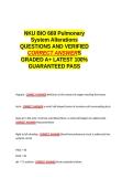 NKU BIO 669 Pulmonary System Alterations QUESTIONS AND VERIFIED CORRECT ANSWERS GRADED A&plus; -LATEST 2026-2027- 100- GUARANTEED PASS&period;docx&NewLine;&NewLine;