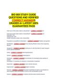 BIO 669 STUDY GUIDE EXAM QUESTIONS AND VERIFIED CORRECT ANSWERS GRADED A&plus; -LATEST 2026-2027- 100- GUARANTEED PASS&period;docx&NewLine;&NewLine;
