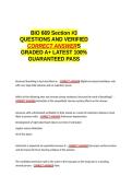 BIO 669 Section -3 EXAM QUESTIONS AND VERIFIED CORRECT ANSWERS GRADED A&plus; -LATEST 2026-2027- 100- GUARANTEED PASS&period;docx&NewLine;&NewLine;