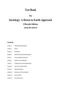 Sociology&colon; A Down-to-Earth Approach 15th Edition by Jim M&period; Henslin &vert; ISBN 978-0137874927 &vert; 2024 Sociology Exam Guide & Study Resource