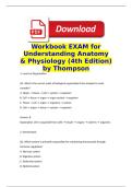 Workbook Answer Keys for Understanding Anatomy & Physiology &lpar;4th Edition&rpar; by Thompson &lpar;All 25 Chapters included&rpar;