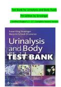 Test Bank Urinalysis and Body Fluids 7th Edition by Susan King Strasinger and Marjorie Schaub Di Lorenzo ISBN 9780803675827 Verified Questions and Answers Complete Study Guide