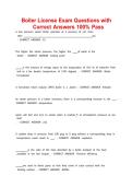 Boiler License Exam Questions with Correct Answers 100&percnt; Pass