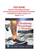 Test Bank for Anatomy&comma; Physiology&comma; & Disease 3rd Edition by Colbert&comma; Ankney & Lee &lpar;Chapters 1-19&rpar; &vert; Complete Guide for Nursing & Health Professions