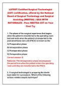 2026-2027 LATEST Certified Surgical Technologist&NewLine;&lpar;CST&rpar; certification&comma; offered by the National&NewLine;Board of Surgical Technology and Surgical&NewLine;Assisting &lpar;NBSTSA&rpar; &vert; Q&A WITH&NewLine;RATIONALES - Pass NBSTSA CST on Your&NewLine;First Try