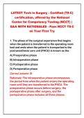 2026-2027 LATEST Tech in Surgery - Certified &lpar;TS-C&rpar;&NewLine;certification&comma; offered by the National&NewLine;Center for Competency Testing &lpar;NCCT&rpar; &vert;&NewLine;Q&A WITH RATIONALES - Pass NCCT TS-C&NewLine;on Your First Try