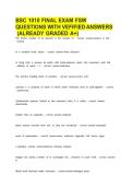 BSC 1010 FINAL EXAM FSW QUESTIONS WITH VEFIFIED ANSWERS &lpar;ALREADY GRADED A&plus;&rpar;&period;