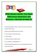 HESI Mental Health Nursing Exam 2026 &ndash; 500&plus; Practice Questions on Depression&comma; Schizophrenia&comma; Bipolar Disorder&comma; Substance Abuse&comma; Anxiety Disorders&comma; Crisis Intervention & Psychiatric Medications