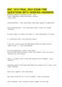BSC 1010 FINAL 2026 EXAM FSW QUESTIONS WITH VERIFIED ANSWERS&period;