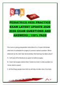Pediatrics HESI Practice Exam 2026 &ndash; 500&plus; Practice Questions on Pediatric Nursing&comma; Growth & Development&comma; Congenital Disorders&comma; Pediatric Emergencies&comma; Immunizations & Child Health Nursing