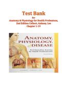 Test Bank for Anatomy&comma; Physiology & Disease 2nd Edition by Colbert&comma; Ankney&comma; Lee &lpar;Chapters 1-19&rpar; &vert; Complete APD Exam Prep for Nursing & Health Professions