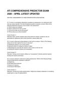 ATI COMPREHENSIVE PREDICTOR EXAM 2026 &ndash; APRIL LATEST UPDATED&period;pdf&NewLine;&NewLine;