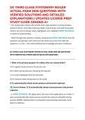 DC THIRD CLASS STATIONARY BOILER ACTUAL EXAM 2026 QUESTIONS WITH VERIFIED SOLUTIONS AND DETAILED EXPLANATIONS &vert; UPDATED LICENSE PREP STUDY GUIDE GRADED A&plus;