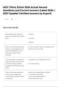 MDC FINAL EXAM 2026 Actual Newest Questions and Correct Answers &lpar;Latest 2026 &sol; 2027 Update&rpar; &lpar;Verified Answers by Expert&rpar;