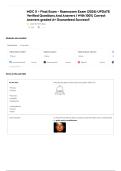 MDC II - Final Exam - Rasmussen Exam &lpar;2026&rpar; UPDATE Verified Questions And Answers &vert; With 100&percnt; Correct Answers graded A&plus; Guaranteed Success&excl;