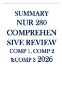Nur 280 comprehensive review comp 1 comp 2 comp 3 2026-2027 questions with correct detailed answers