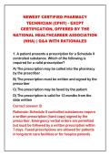 2026-2027 NEWEST Certified Pharmacy Technician &lpar;CPhT&rpar; Certification Master Bundle &vert; Complete NHA & NCCT Exam Prep Q&A with Verified Answers and Detailed Rationales for Certification Success