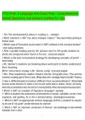 FTCE PreK-3 Language Arts Exam Prep- Comprehensive Solved Questions and answers verified A&plus; tips&period;pdf&NewLine;&NewLine;