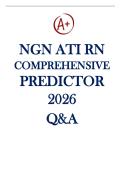NGN ATI RN COMPREHENSIVE PREDICTOR 2026-2027 QUESTIONS &NewLine;WITH DETAILED CORRECT ANSWERS A&plus; GRADE