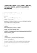 &lowbar;SGRHO FINAL EXAM &ndash; STUDY GUIDE & PRACTICE TEST &lpar;2026 UPDATE&rpar; INSTITUTION & COURSE INFORMATION&period;pdf&NewLine;&NewLine;
