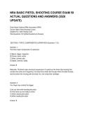 NRA BASIC PISTOL SHOOTING COURSE EXAM 50 ACTUAL QUESTIONS AND ANSWERS &lpar;2026 UPDATE&rpar;&period;pdf&NewLine;&NewLine;