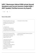 MDC 1 Rasmussen Kahoot 2026 Actual Newest Questions and Correct Answers &lpar;Latest 2026 &sol; 2027 Update&rpar; &lpar;Verified Answers by Expert&rpar;