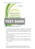 Test Bank For Brunner & Suddarth's Textbook Of Medical-Surgical Nursing 16th Edition By Janice L&period; Hinkle&comma; Kerry H&period; Cheever&comma; Kristen Overbaugh&comma; Carolyn E Bradley All Chapters &vert;&vert; Complete A&plus; Guide&NewLine;